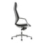 Silla de oficina directiva Nogal Beat Stark negra tapizada en Technoleather con base estrella