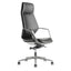 Silla de oficina directiva Nogal Beat Stark negra tapizada en Technoleather con base estrella