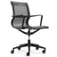 Silla de oficina operativa NOGAL BEAT SUCRE con asiento y respaldo tapizados en malla, brazos y base de nylon rodable.