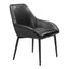 SILLA NOGAL BEAT VILA | Silla Ocasional Decorativa para Sala de Estar | Piel Sintética 100% Poliuretano Madera Contrachapada | Estructura Acero | Interior - 110073 - Zuo - NOGAL BEAT - Sillas