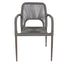 Silla de terraza Nogal Beat Zipolite con estructura de aluminio y tejido de cuerda sintética, varios colores.