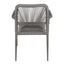 Silla de terraza Nogal Beat Zipolite con estructura de aluminio y tejido de cuerda sintética, varios colores.