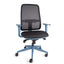 Silla ejecutiva OFFIHO BLAZE OHE-23 azul profundo con respaldo en malla y soporte lumbar ajustable.