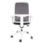 Silla ejecutiva OFFIHO BLAZE OHE-23 blanca con respaldo en malla y soporte lumbar ajustable.