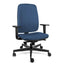Silla de oficina OFFIHO Black Blaze OHE-25 con respaldo medio tapizado y soporte lumbar ajustable