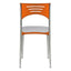 SILLA OFFIHO BREAK OHV-50 | Silla Uso Comercial Zona Comida Restaurante | Base 4 Puntas | Acero Tubular | Interior - OHV-50 - OFFIHO - NOGAL BEAT - Sillas