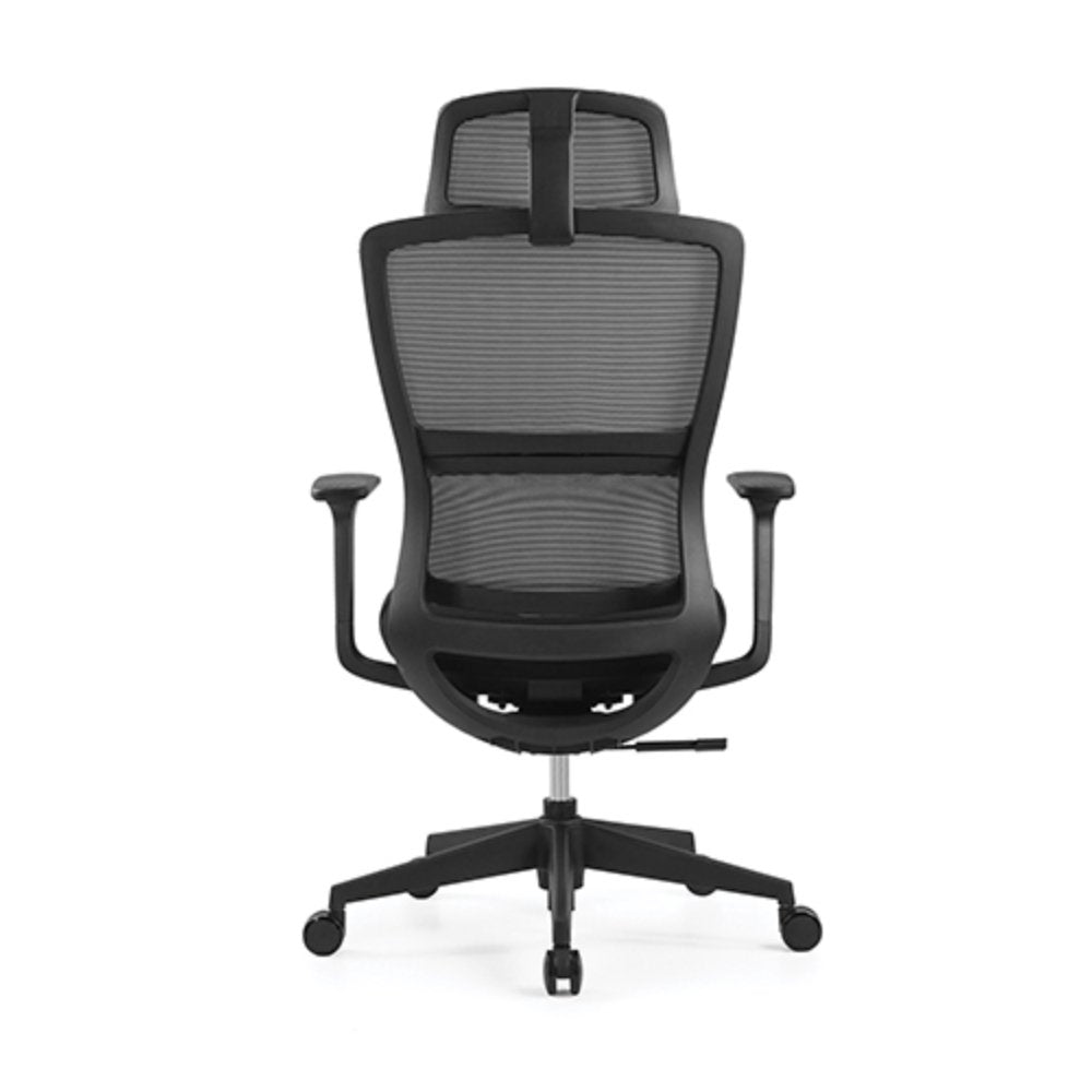 SILLA OFFIHO DILLON OHE-35negro | Silla Ejecutiva Diseño Ergonómico Oficina Operativa | Altura Ajustable | Base Estrella | Varios Colores | Malla | Interior - OHE-35negro - OFFIHO - NOGAL BEAT - Silla para oficina