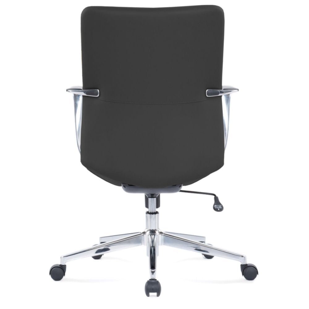 SILLA OFFIHO FENIX OHE-163NEGRO | Silla Ejecutiva para Gerencia Dirección | Altura Ajustable | Base Estrella | Negro | Soft Revolving Leather | Interior - OHE-163negro - OFFIHO - NOGAL BEAT - Silla para oficina