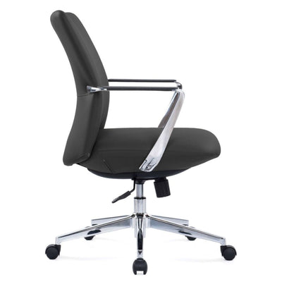 SILLA OFFIHO FENIX OHE-163NEGRO | Silla Ejecutiva para Gerencia Dirección | Altura Ajustable | Base Estrella | Negro | Soft Revolving Leather | Interior - OHE-163negro - OFFIHO - NOGAL BEAT - Silla para oficina