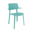 SILLA OFFIHO KIN OHV - 136 | Silla para Cafetería Restaurante | Descansabrazos | Polipropileno | Interior + Exterior - OHV - 136 - OFFIHO - NOGAL BEAT - Sillas