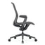 Silla de oficina operativa Offiho Net OHE-503 con asiento y respaldo en malla, brazos y base estrella