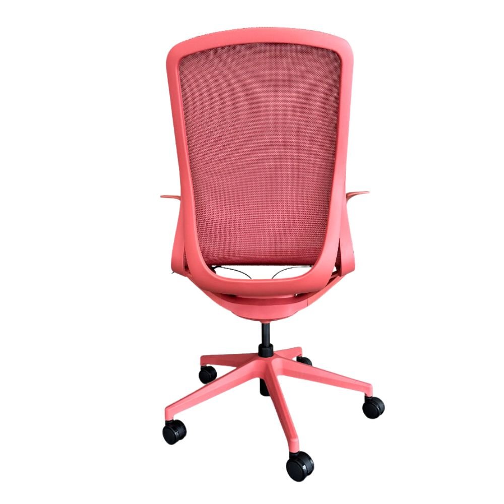 Silla de oficina operativa Offiho Net OHE-503 con asiento y respaldo en malla, brazos y base estrella