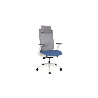 SILLA OFFIHO QUO OHE-803BLANCO | Silla Operativa Diseño Ergonómico Funcional para Oficina | Base Estrella | Blanco | Asiento Tapizado | Interior - OHE-803BLANCO - OFFIHO - NOGAL BEAT - Silla para oficina