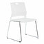 Silla de visita Ofik 1058 Volt de plástico apilable con base de patas en acero cromado