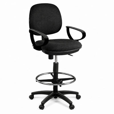 Silla Operativa de Cajero para Punto de Venta - GEBESA COMFORT - Varios Acabados - Brazos de Polipropileno - Con Ruedas - GDC304PPBR - GEBESA - NOGAL BEAT - Silla Operativa