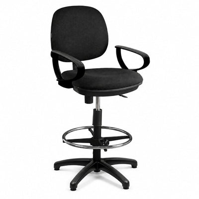 Silla Operativa de Cajero para Ventanilla Bancaria - GEBESA COMFORT - Varios Acabados - Brazos de Polipropileno - Base Fija - GDC304PPBF - GEBESA - NOGAL BEAT - Silla Operativa