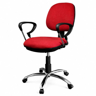 Silla Operativa de Oficina - GEBESA COMFORT - Varios Acabados - Mecanismo Doble - Brazos Cromados - Base Cromada - GDC302MDCPBC - GEBESA - NOGAL BEAT - Silla Operativa