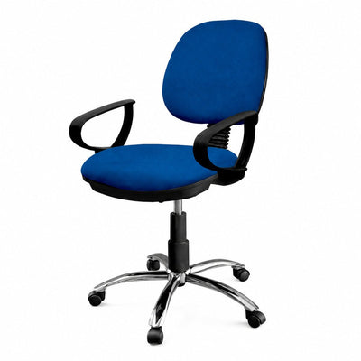 Silla Operativa de Oficina Operativa - GEBESA COMFORT - Varios Acabados - Mecanismo Doble - Brazos de Polipropileno - Base Cromada - GDC302MDPPBC - GEBESA - NOGAL BEAT - Silla Operativa