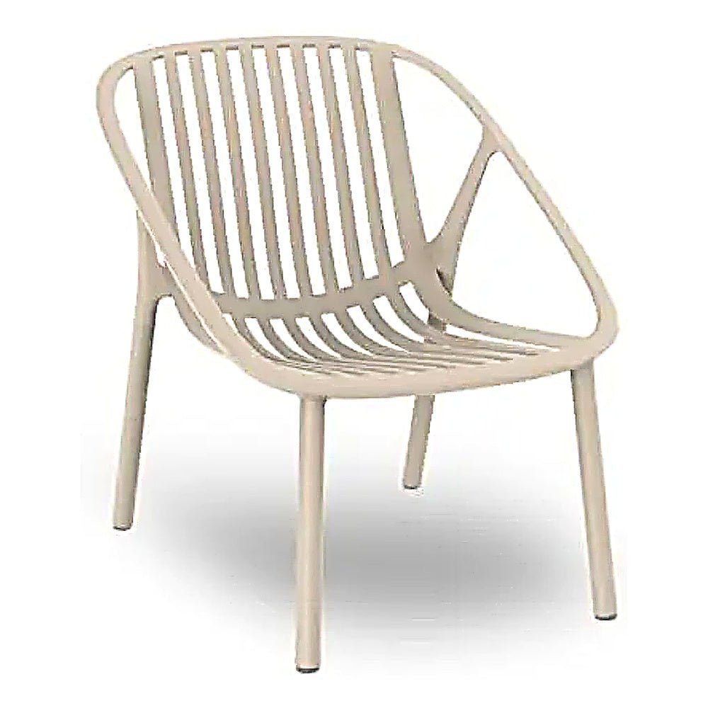 Silla para Área de Piscina Hotel Protección UV - RESOL BINI LOUNGE - Varios Colores - Asiento y Respaldo en Polipropileno - 05384 - Resol - NOGAL BEAT - Silla de Terraza
