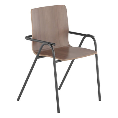 Silla para Biblioteca - GEBESA GRC HURDLE - Estructura de Acero - GGRH200 - GEBESA - NOGAL BEAT - Silla Comercial Interior