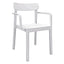 Silla para Cafetería y Comedor Con Brazos - RESOL ELBA ARMCHAIR - Varios Colores - Apilable y Protección UV - 04499 - Resol - NOGAL BEAT - Silla Comercial Interior