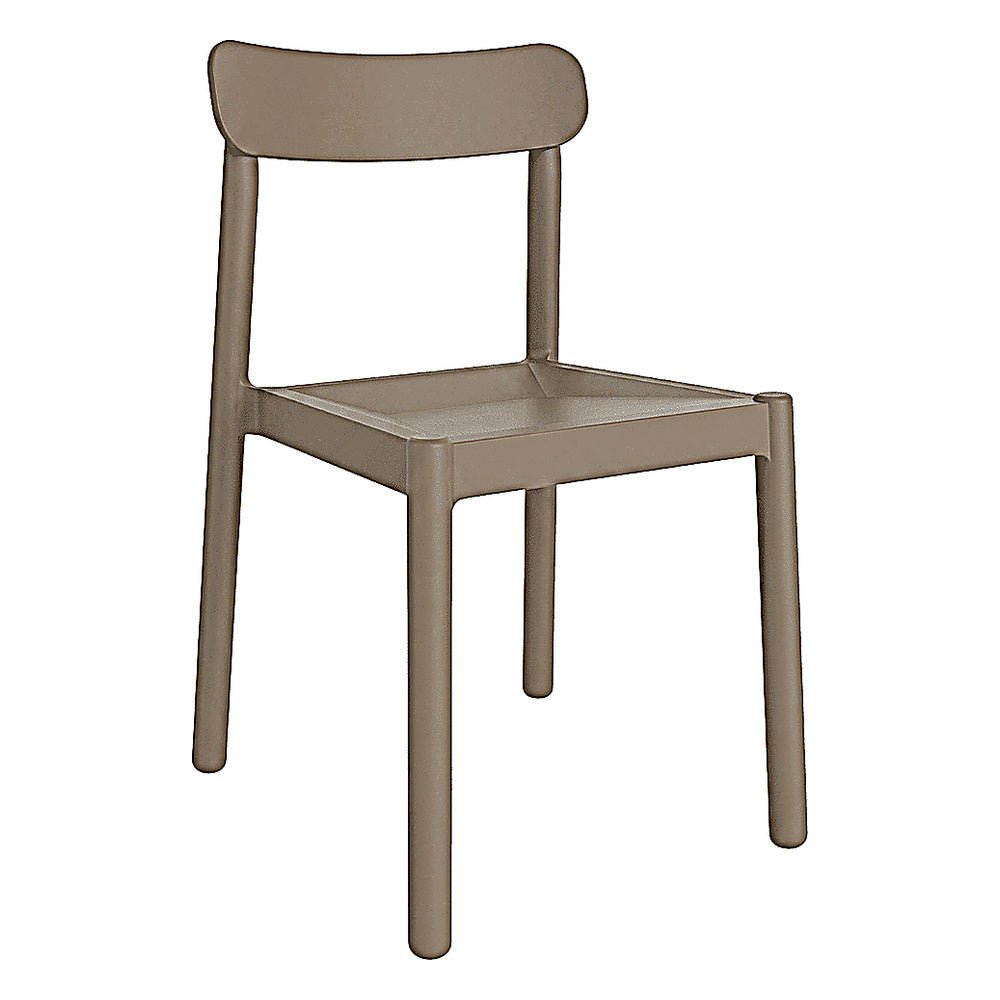 Silla para Cafetería y Comedor Protección UV - RESOL ELBA - Varios Colores - Apilable - 04452 - Resol - NOGAL BEAT - Silla Comercial Exterior