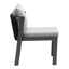 Silla para Cafetería y Jardín - ZUO HORIZON - Gris - Asiento y Respaldo Tapizados con Tela para Exterior - 704008 - Zuo - NOGAL BEAT - Silla de Terraza