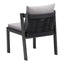 Silla para Cafetería y Jardín - ZUO HORIZON - Gris - Asiento y Respaldo Tapizados con Tela para Exterior - 704008 - Zuo - NOGAL BEAT - Silla de Terraza