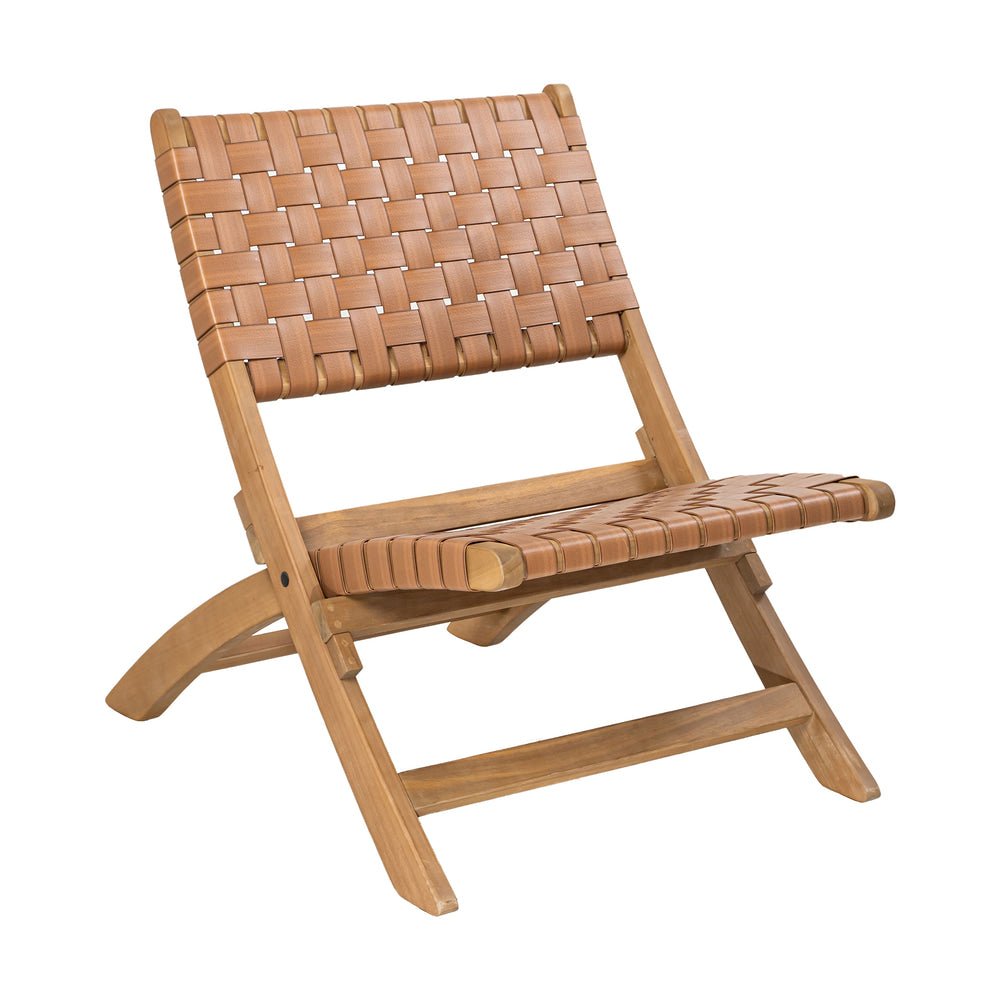 Silla para Cafetería y Jardín - ZUO SUNFLARE LOUNGE - Café - Asiento y Respaldo en Ratán Sintético Tejido - 704161 - Zuo - NOGAL BEAT - Silla de Terraza