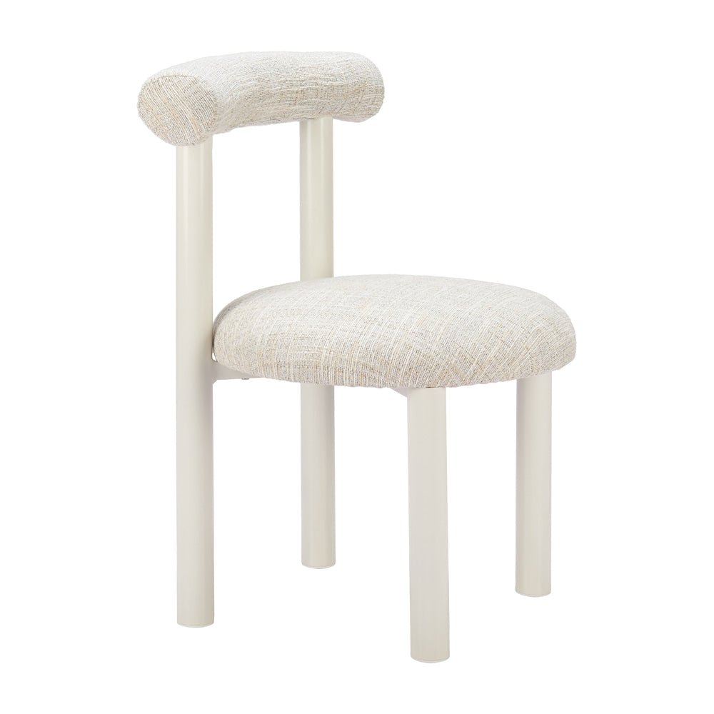 Silla para Cafetería y Terraza - ZUO CERES - Beige - Asiento y Respaldo Tapizados con Tela para Exterior - 704081 - Zuo - NOGAL BEAT - Silla de Terraza