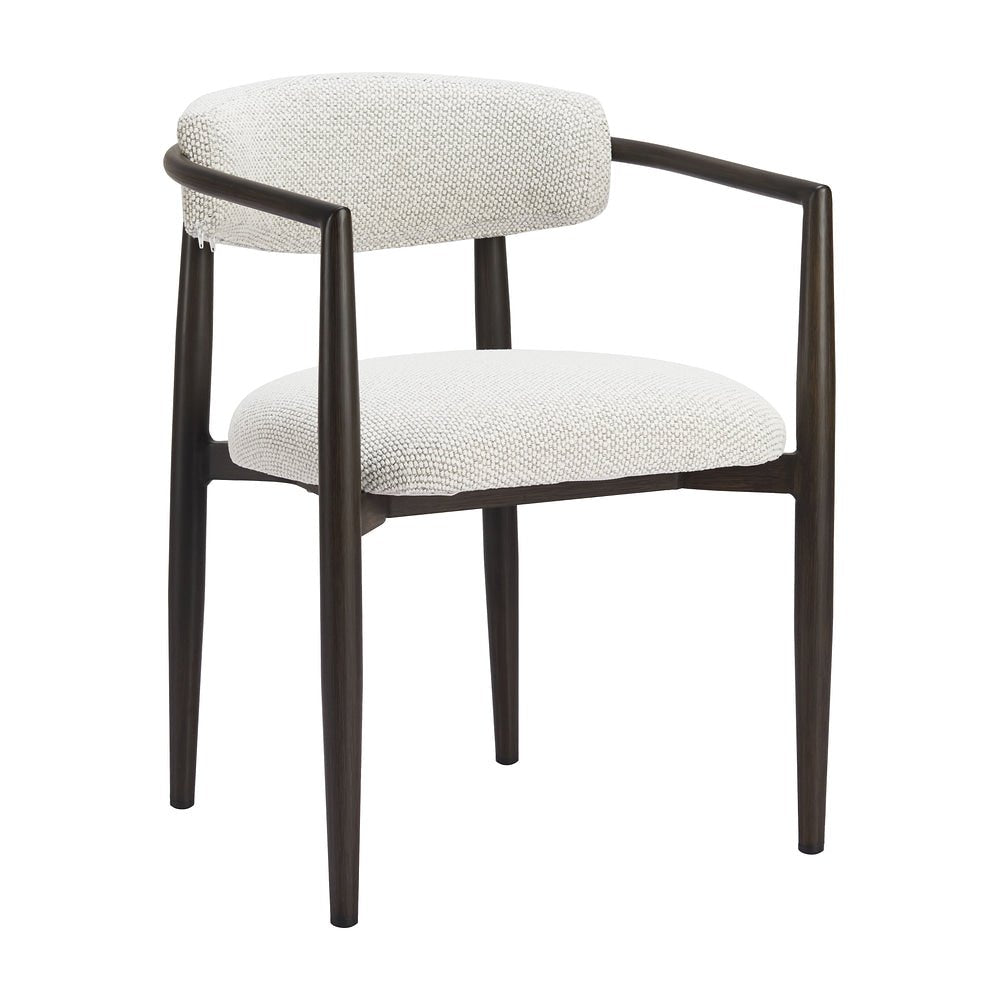 Silla para Cafetería y Terraza - ZUO MIDORI - Blanco - Asiento y Respaldo Tapizados con Tela para Exterior - 704077 - Zuo - NOGAL BEAT - Silla de Terraza