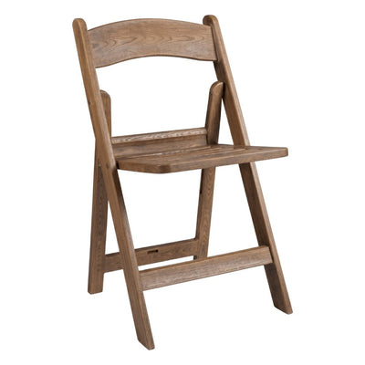 Silla para Caterings y Eventos RESOL ENVELAT - Polipropileno - Efecto Madera Marrón - Protección UV - 7186 - Resol - NOGAL BEAT - Silla Comercial Interior
