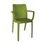 Silla OFFIHO Solei OHV-60 con brazos, monobloque de polipropileno para hotel y exterior