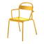 Silla de terraza Colos Stecca 2 con brazos, estructura de aluminio tubular y acabado epóxico, varios colores.
