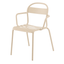 Silla de terraza Colos Stecca 2 con brazos, estructura de aluminio tubular y acabado epóxico, varios colores.
