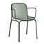 Silla con brazos Colos Villa 2 en malla de acero moldeada para exterior, varios colores