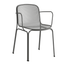 Silla con brazos Colos Villa 2 en malla de acero moldeada para exterior, varios colores