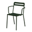 Silla de terraza Colos C 1.2/4 con brazos, estructura de acero galvanizado y pintura epóxica, varios colores.
