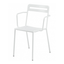Silla de terraza Colos C 1.2/4 con brazos, estructura de acero galvanizado y pintura epóxica, varios colores.