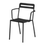 Silla de terraza Colos C 1.2/4 con brazos, estructura de acero galvanizado y pintura epóxica, varios colores.
