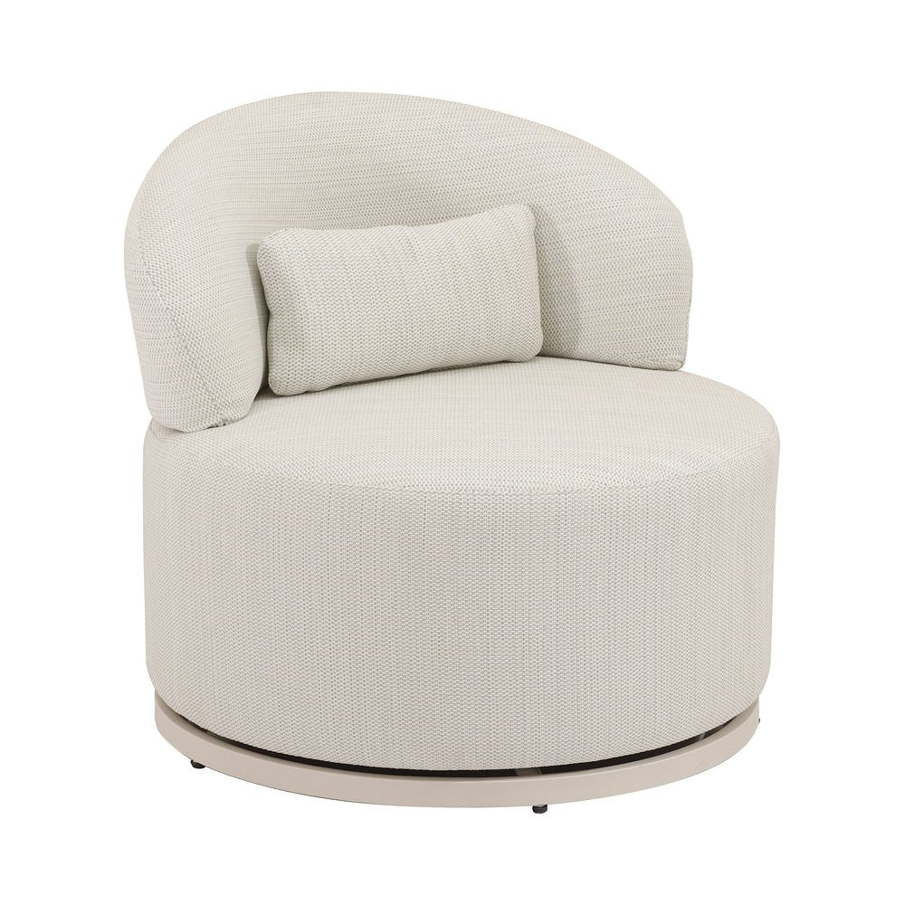Silla para Hotel y Terraza - ZUO SAUSALITO - Beige - Asiento y Respaldo Tapizados con Tela para Exterior - 704317 - Zuo - NOGAL BEAT - Silla de Terraza