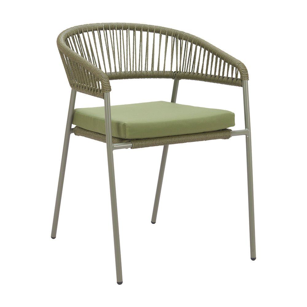 Silla para Hotel y Terraza - ZUO SKYE - Varios Colores - Asiento y Respaldo Tapizados con Tela para Exterior - 704163 - Zuo - NOGAL BEAT - Silla de Terraza