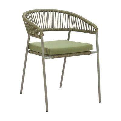 Silla para Hotel y Terraza - ZUO SKYE - Varios Colores - Asiento y Respaldo Tapizados con Tela para Exterior - 704163 - Zuo - NOGAL BEAT - Silla de Terraza