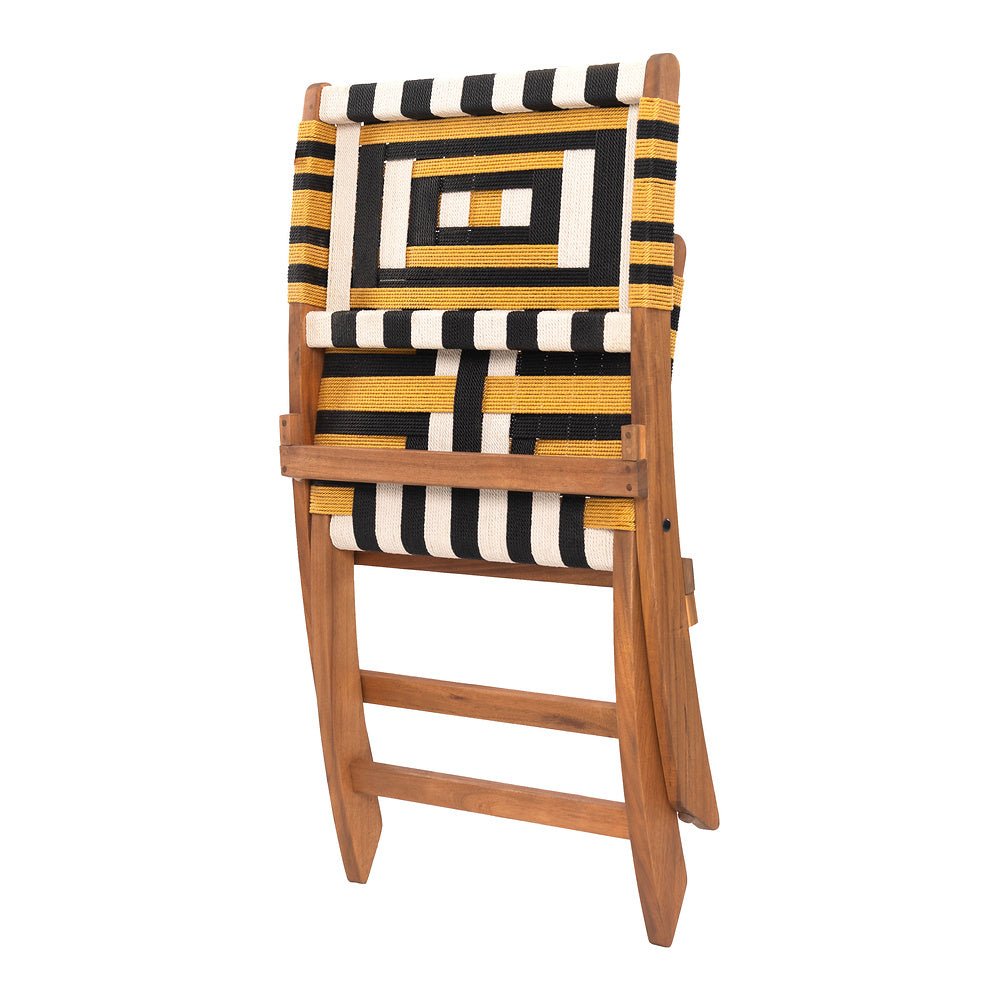 Silla para Hotel y Terraza - ZUO SUNBEAM LOUNGE - Multicolor - Asiento y Respaldo en Ratán Sintético Tejido - 704030 - Zuo - NOGAL BEAT - Silla de Terraza