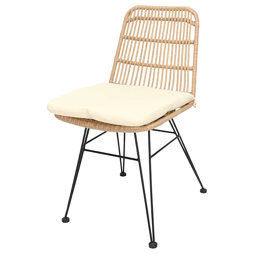 Silla para Jardín y Terraza - KINGSTRONG GUYANA SILL0905188 - Varios Colores - Asiento y Respaldo en Rattan Sintético - SILL0905188 - Mundo In - NOGAL BEAT - Silla de Terraza
