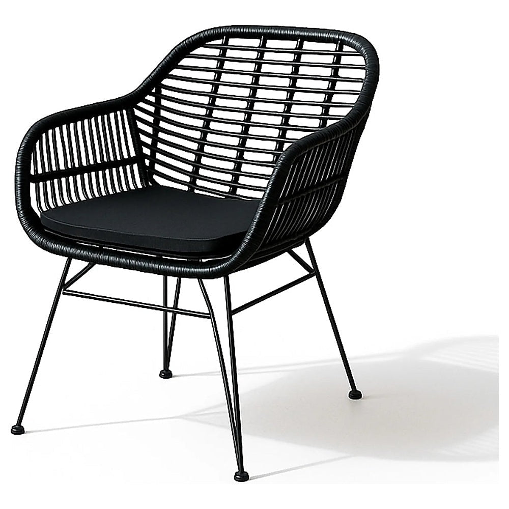 Silla para Jardín y Terraza - KINGSTRONG TOBAGO SILL0905191 - Varios Colores - Asiento y Respaldo en Rattan Sintético - SILL0905191 - Mundo In - NOGAL BEAT - Silla de Terraza