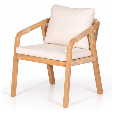 Silla para Jardín y Terraza - NOGAL BEAT SAONA SILL0904864 - Natural - Asiento y Respaldo Tapizados - SILL0904864 - Mundo In - NOGAL BEAT - Silla de Terraza