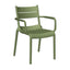 Silla de terraza Offiho Naples OHV-7220A con brazos en polipropileno de una sola pieza, varios colores.