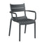 Silla de terraza Offiho Naples OHV-7220A con brazos en polipropileno de una sola pieza, varios colores.