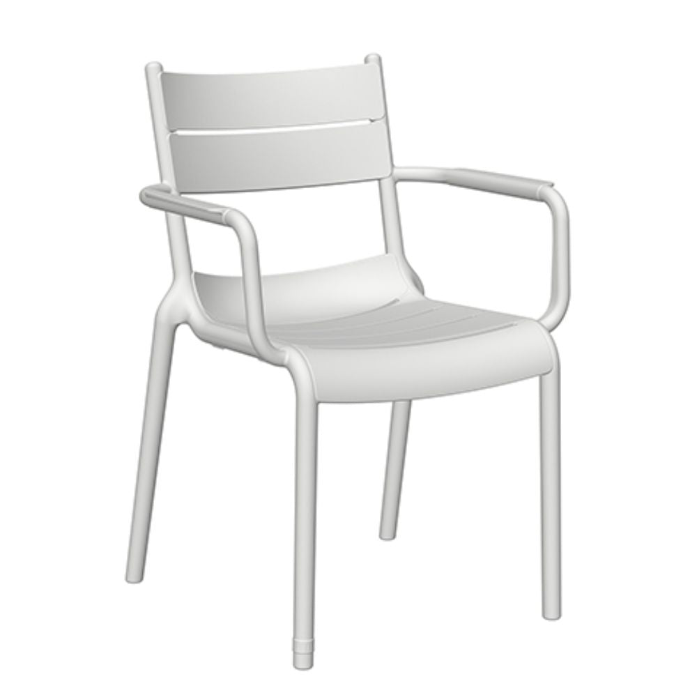 Silla de terraza Offiho Naples OHV-7220A con brazos en polipropileno de una sola pieza, varios colores.